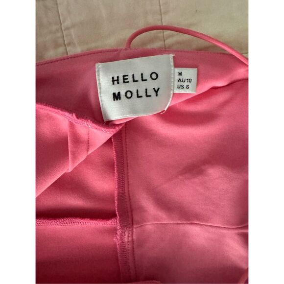 Hello Molly Barbiecore Pink Wedding Guest Vacation Date Night Dress Medium - Picture 5 of 10